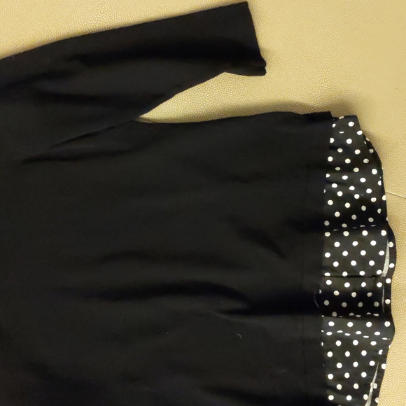 INC black white polka dot embellished bling jewels collar sweater shirt pullover - Picture 7 of 17